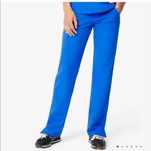 Figs cargo bottoms royal blue with orange tie